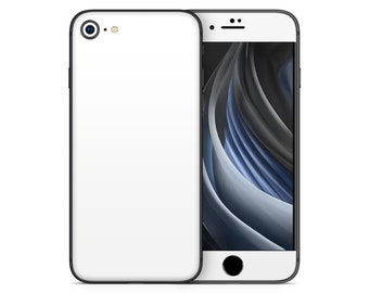 Iphone SE 2020 Skin Decal For Mobile Phone Solid White