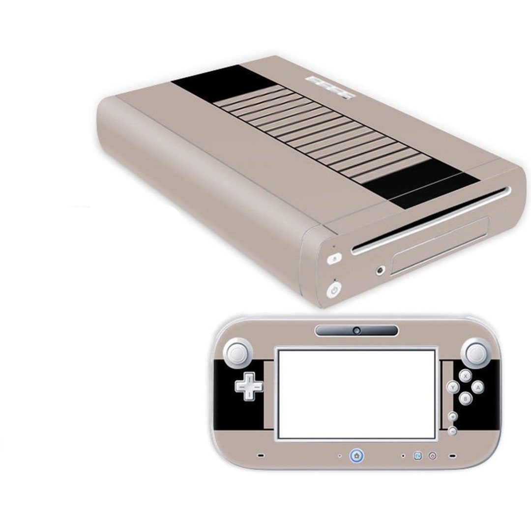 Wii U Console Skin Decal Sticker Retro Custom Design Set Etsy