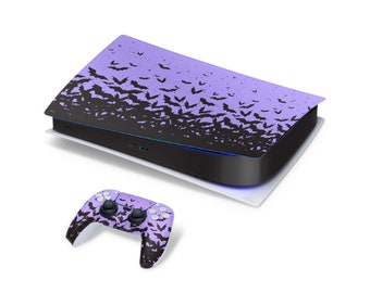 Bat Decal For PS5 Playstation 5 Console And Controller , Full Wrap Vinyl For PS5