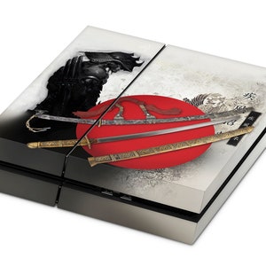 PS4 Skin Decal For Playstation 4 Console And Controller Black Samurai image 6