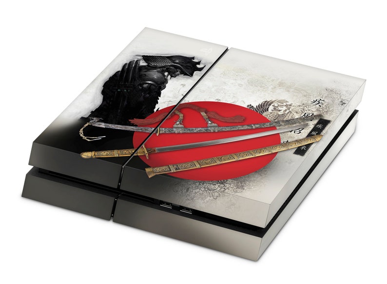 PS4 Skin Decal For Playstation 4 Console And Controller Black Samurai image 6