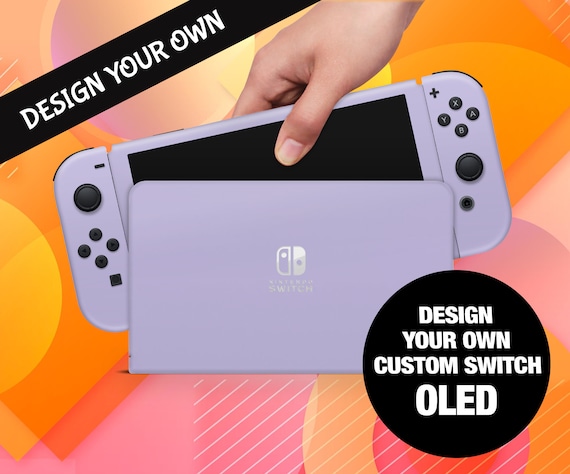 Oled Custom Your Own Nintendo Switch Skin Decal Sticker // Personalise Your Switch  Console 
