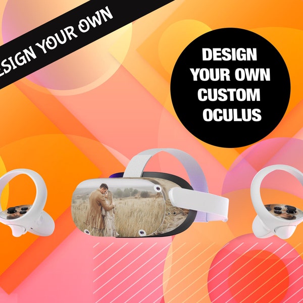 Oculus Quest 2 VR Custom Your Own Skin Decal Sticker // Personalise Your Oculus Quest 2 VR Headset and Controller