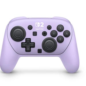 Lilac Switch 2 Controller Skin – Gloss, Glitter, or Matte | Sakura Pink Thumb Grips Available | ZoomHitSkins