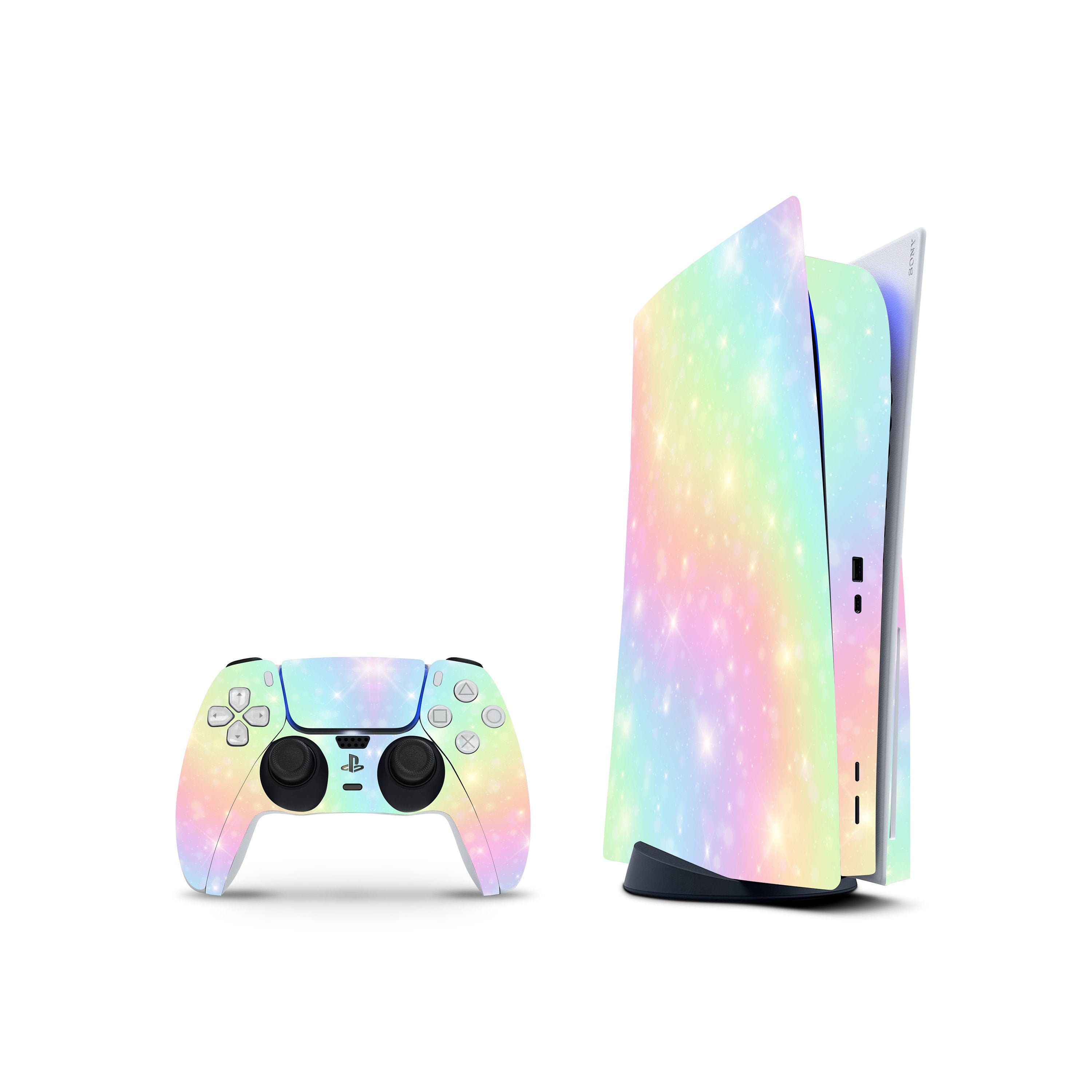 Abstract Rainbow Balls PS5 - Skin para Playstation 5, funda de vinilo  premium 3M, juego de fundas para Playstation 5 Disc Edition y PS5 (edición  de