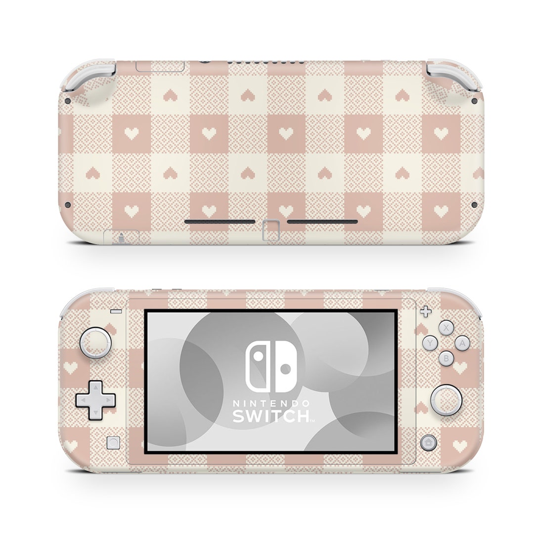 Nintendo Switch Lite Skin Decal for Game Console Gingham - Etsy