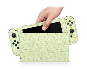 Switch Skin Decal For Console Joy-Con And Dock Fine Plants
