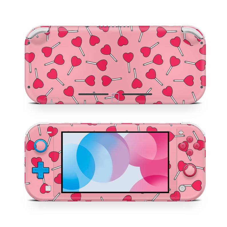 Valentine's Sugar Skin Decal For Gaming Console Premium 3M Vinyl Wrap Compatible With Switch Lite image 1