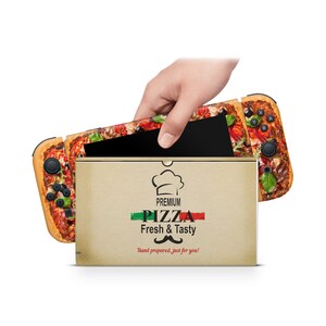 Naklejka na Nintendo Switch do konsoli Joy-Con i stacji dokującej Pizza Slice Box