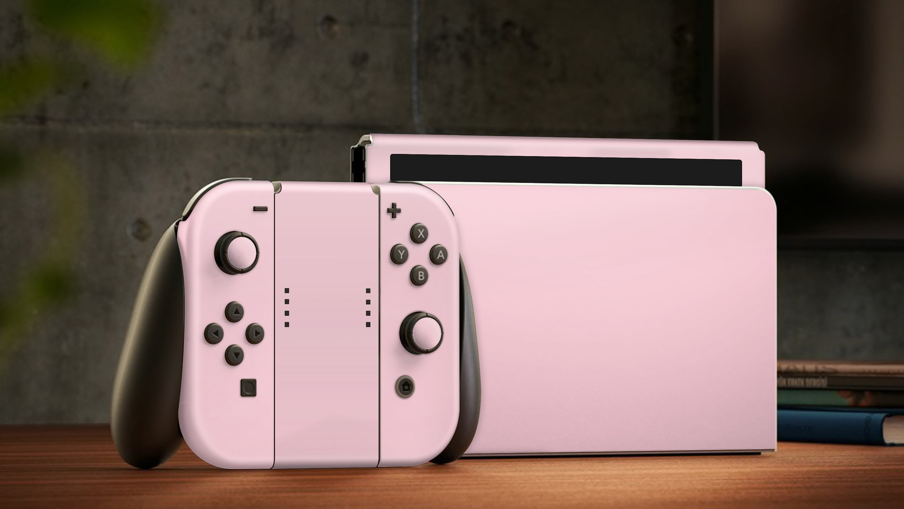 Oled Nintendo Switch Skin Decals Solid Pink Wrap Vinyl - Etsy