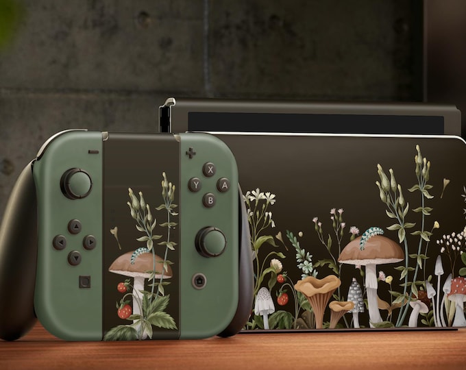 Cottagecore Gaming console Skin Decal For Console Controller And Dock