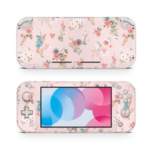 Spring Flower Skin Decal For Gaming Console Premium 3M Vinyl Wrap Compatible With Switch Lite