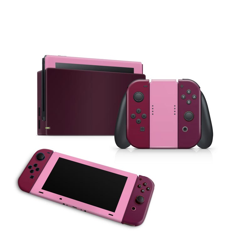 Gaming Console Skin Decal Plum Design For Console Controller And Dock