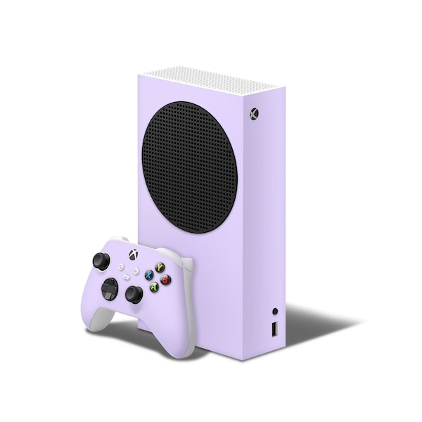 Solid Lavander Decal For Xbox Series S Console And Controller , Full Wrap Vinyl For Xbox Series S