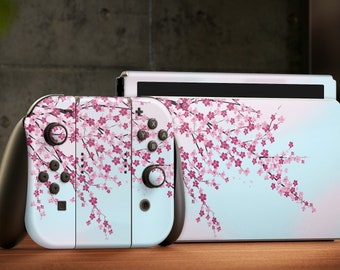 Oled Nintendo Switch Skin Decals Flowering Wrap Vinyl