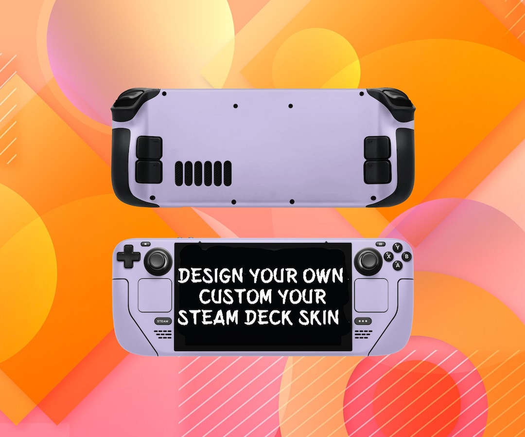 Steam Deck Customizable Premium Skin Create Your Own Design Wrap Vinyl
