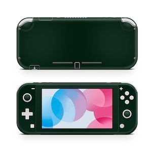Dunkelgrüner Haut Aufkleber für Spielkonsole Premium 3 M Vinyl Wrap Kompatibel mit Switch Lite