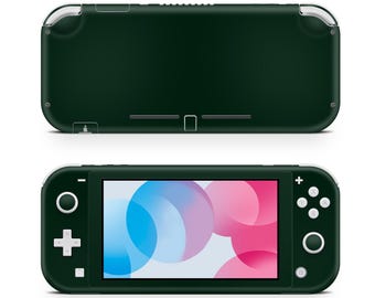 Donkergroene skinsticker voor gameconsole Premium vinylfolie van 3 m compatibel met Switch Lite