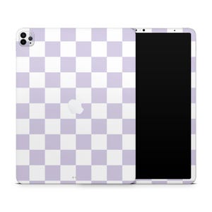 Lilac Check 3M Decal Skin Sticker For The iPad Air Pro Mini