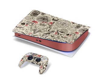 Alchemy Decal For PS5 Playstation 5 Console And Controller , Full Wrap Vinyl For PS5