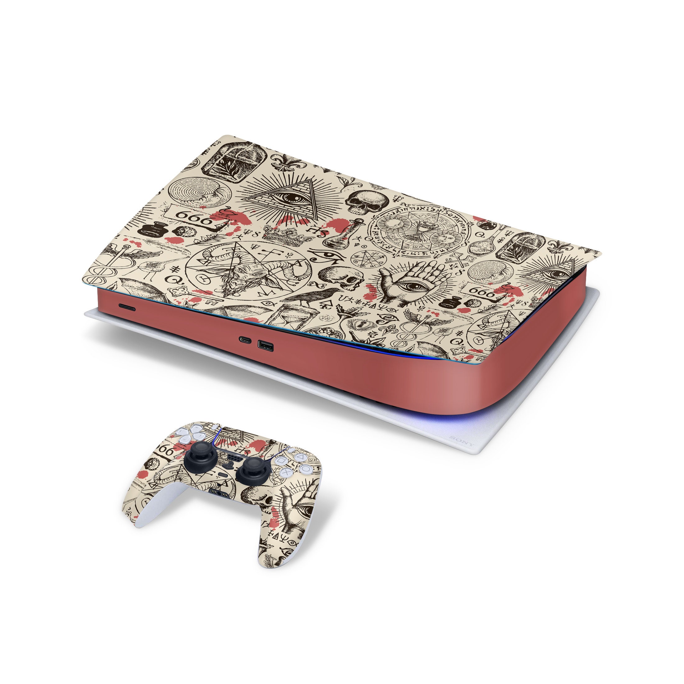 Modded Controller for PS5 Middle Replacement Clip Shell DIY Decorative  Strip Skin Cover Case for Playstation 5 Accessories - AliExpress