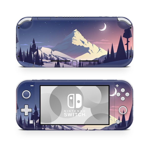 Nintendo Switch Lite Skin Decal For Game Console Winter Nature Paysage