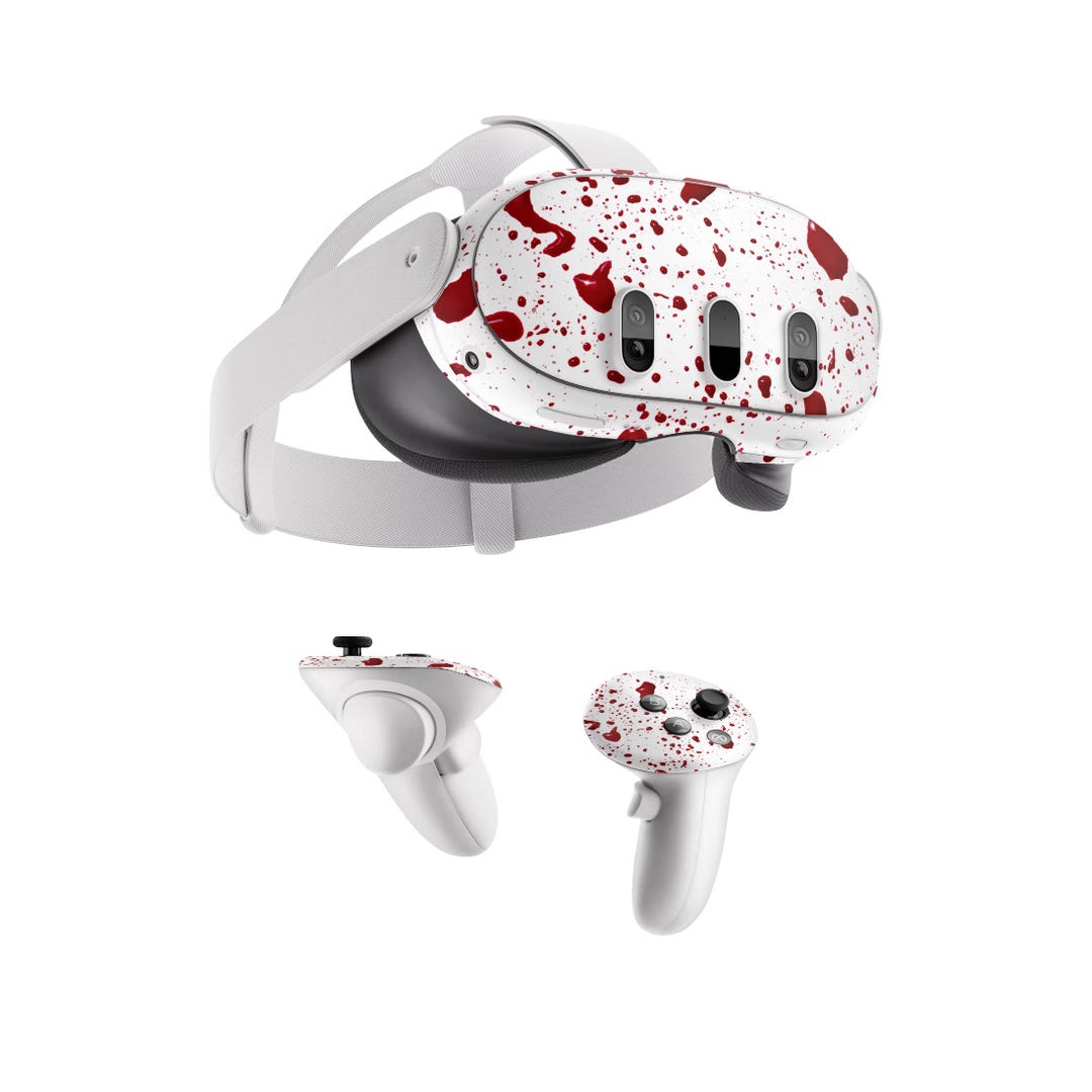 Is Blood Trail On Oculus Quest 2 Oculus Quest 2 / Meta Quest 3 Skin Blood Splatter, 3M Decal Wrap