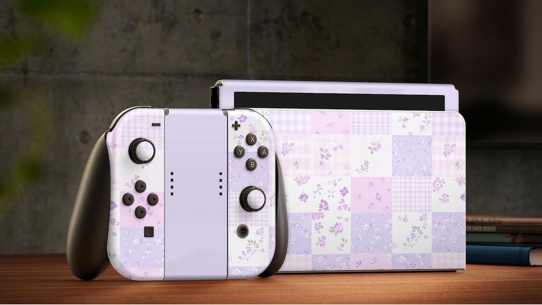 Lavender Bloom Console Skin Compatible With Oled Switch – 3M Gaming ...