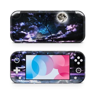 ハロウィンムーンシャインスキンデカール（ゲーム機用、プレミアム3Mビニールラップ、Switch Lite対応）