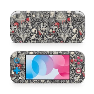 Vinilo adhesivo Gothicness para consola de videojuegos, vinilo premium 3M compatible con Switch Lite