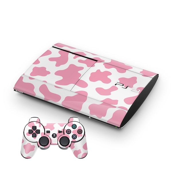 Cow PS3 Slim Fat Super Slim 4000 Playstation 3 Console And Controller Skin Decal