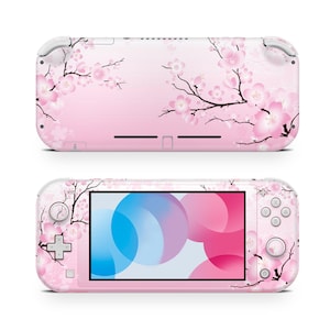 Cherry Blossom Skin Decal For Gaming Console Premium 3M Vinyl Wrap Compatible With Switch Lite image 1