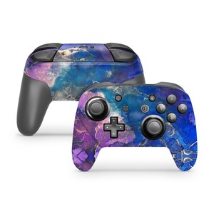 Switch Pro Controller Skin Decal Sticker Midnight Marble