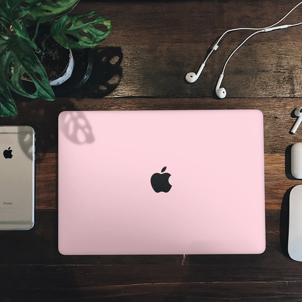 Solid Pink MacBook Skin MacBook Pro Skin MacBook Air Pro 13 15 inch Touch Bar Skin Laptop Decal Vinyl Sticker