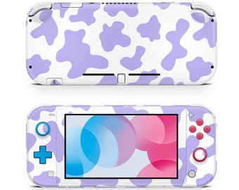 Koe lavendel skin sticker voor gaming console Premium 3 m vinyl wrap compatibel met Switch Lite
