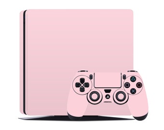 PS4 Skin Decal For Playstation 4 Console And Controller Pink Solid