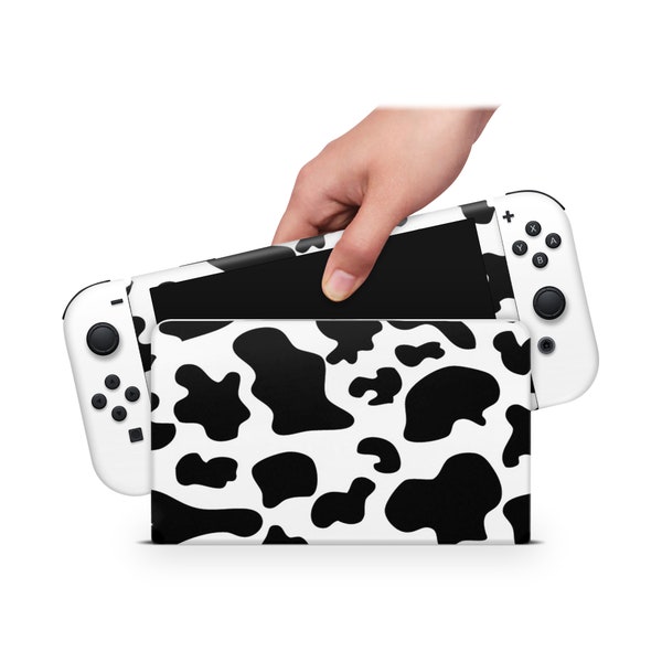 Oled Nintendo Switch Skin Decals Cute Cow Wrap Vinyl