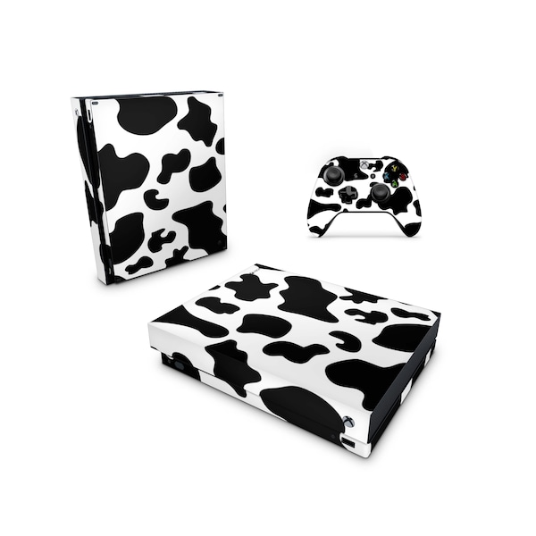 Xbox One S Xbox One X Xbox One vet consolecontroller skin sticker sticker schattig skins koe wit patroonkleur pastel dieren boer boerderij ontwerp