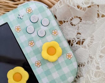 Nakładki na kciuki Spring Bloom, osłony joysticka Flower, akcesoria do gier (2 szt.)