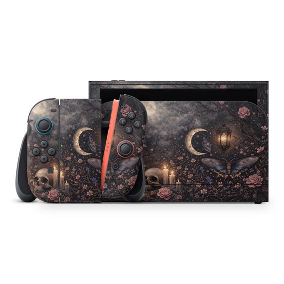 Mystic Dark Skin Decal For Gaming Console Premium 3M Vinyl Wrap Compatible With Switch 2