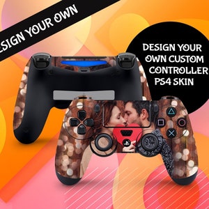 Personalized Your PS4 Controller With Your Favorite Picture , Custom Your Own Photo PS4 Controller Skin , Full Wrap Vinyl Decal