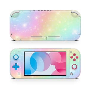 Adhesivo decorativo Magic Rainbow para consola de videojuegos, vinilo premium 3M compatible con Switch Lite