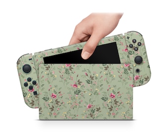 Foliage Garden Nintendo Switch Skin Decal For Console Joy-Con And Dock