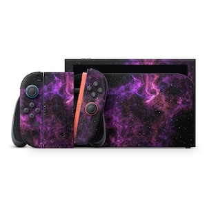 Astral Plum compatibele Switch 2 skin beschermende Cosmos Purple Sky sticker