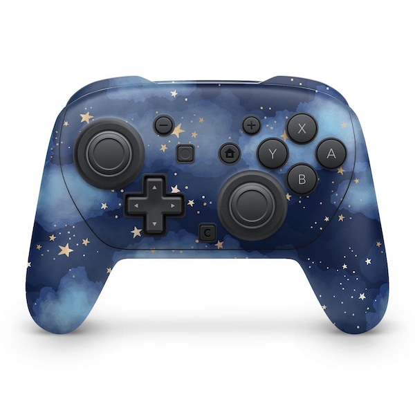 Switch 2 Controller Skin – Reverie Edition | Blue Starry Cosmos Vinyl Wrap Decal