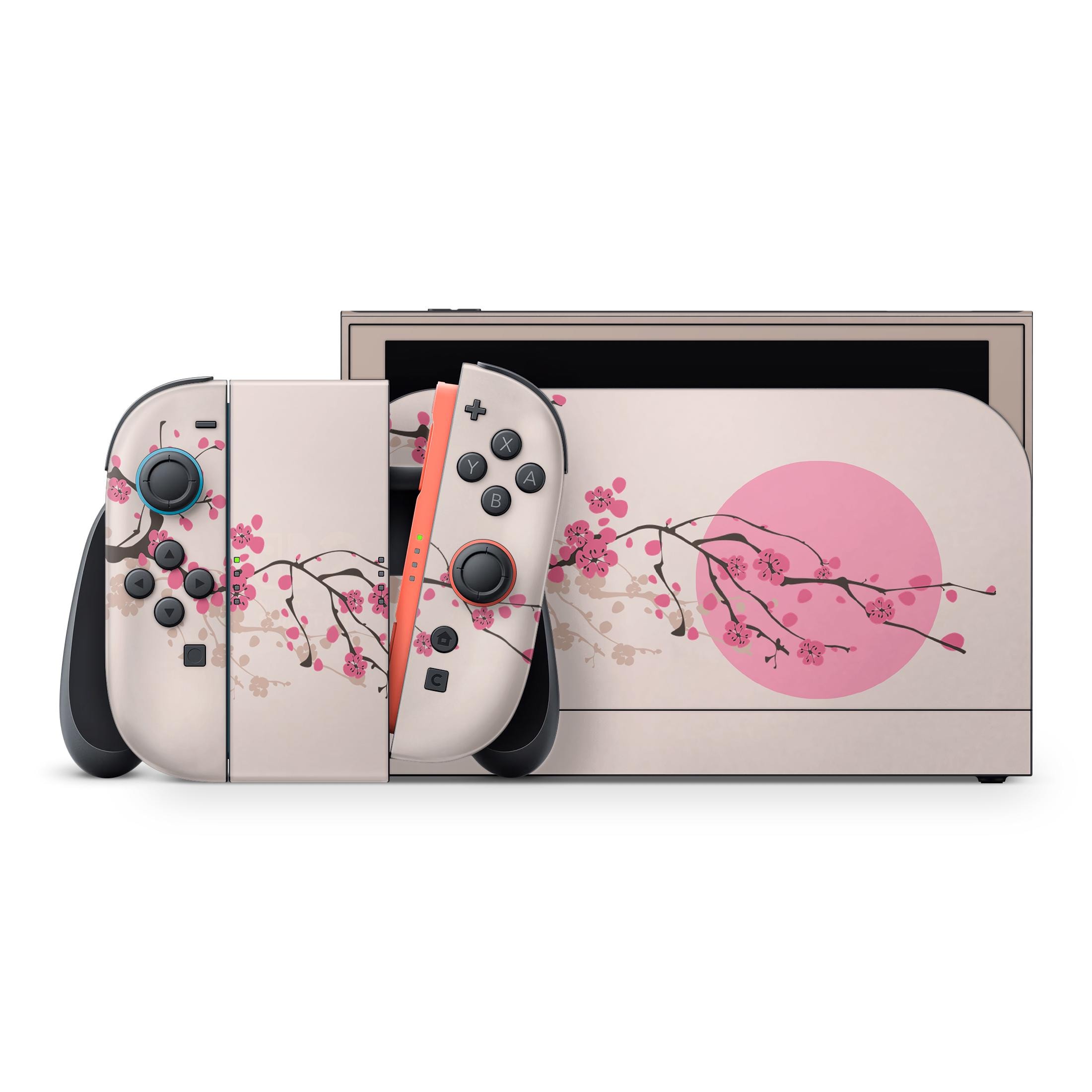 Nintendo Switch BURBERRY Nintendo Switch 2 Sakura Pink Skin & Thumb Grips | Cute Floral
