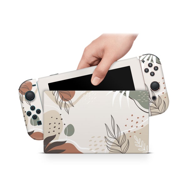 Nintendo Switch Skin Decal For Console Joy-Con And Dock Naturel