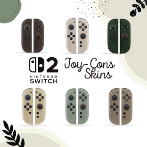 Joy-Con Skins for Switch 2 – Gloss, Matte, or Glitter Finish – With or Without Thumb Grips – Multiple Colors Available