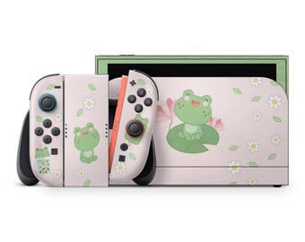 Skórka Switch 2 – wzór żaby – naklejka ochronna 3 M