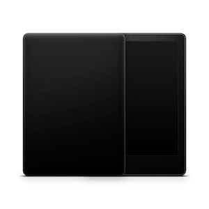 May include: A black e-reader with a closed cover and a screen displaying a black background.